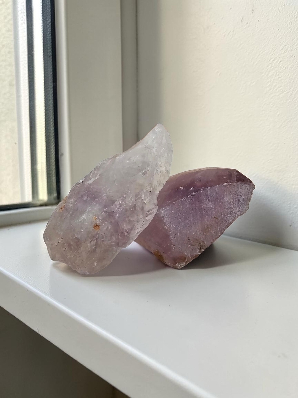 Amethyst Crystal Decorative Stones - Natural Lavender